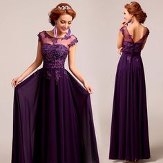 Lace Sleeve Bridesmaid Dress, Purple Dress Accessories, Plum Gown, Concert Black, Bridesmaid Dresses Uk, Purple Bridesmaid, Purple Prom, Gown Red, Dresses Purple