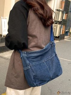 Bird in Bag - High-Quality Unisex Denim Shoulder Bag - Stylish and Versatile for Men and Women Jeans Bags Ideas, Denim Bags From Jeans, Diy Shoulder Bag, Denim Bag Diy, Denim Shoulder Bag, Denim Shoulder Bags, Denim Diy, Novelty Bags, Stylish Shoulder Bag