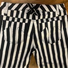 Purchased Brand New From Famed Nyc Shop Trash & Vaudeville. Worn Only Once Or Twice. Size 28 Waist. Trendy Fitted Black And White Bottoms, Fitted Casual Black And White Bottoms, Trash And Vaudeville, Tripp Nyc Pants, Nyc Shopping, Tripp Nyc, Pants Color, Pant Jumpsuit, Pants For Women