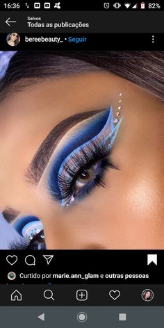 Dramatic Blue Eye Makeup, Artistic Makeup Creative, Trending Eye Makeup, Makeup With Eyeshadow, Applying Eyeshadow, Windows To The Soul, Drag Make-up, Prom Eye Makeup, Make Up Ideas