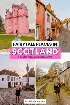 fairytale places in scotland with text overlay