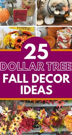 25 dollar tree fall decor ideas