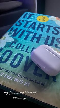 a book sitting on top of a table