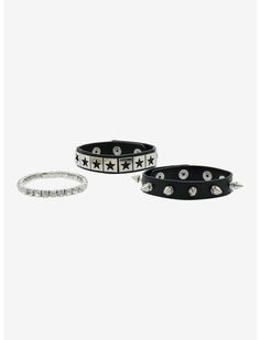 Social Collision Bling Cuff Bracelet Set | Hot Topic Hot Topic Bracelets, Social Collision, Punk Princess, A Punk, Xmas List, Hot Topic, Bracelet Set, Cuff Bracelet, Dream Closet