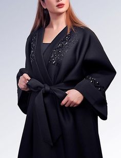 PINNED BY @MUSKAJAHAN - ABAYA - KHALEEJI STYLE Iranian Fashion, Hijab Designs, Kaftan Designs, Moroccan Fashion