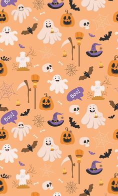 Orange Halloween Phone Wallpaper, Pumpkin Phone Background Fall Wallpaper Tablet, Halloween Phone Wallpaper Aesthetic, Free Wallpaper For Phone, Witch Background, Background Ghost, Bat Background, Bat Wallpaper, Ghost Background, Halloween Phone Wallpaper