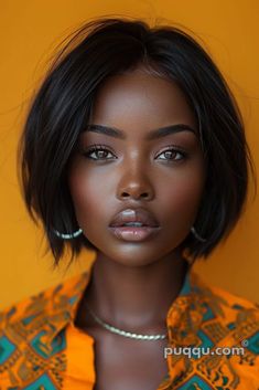 Female Haircuts Medium, Bob Haircut For Black Women, Cute Bobs For Fine Hair, Middle Part Short Hair, Bobs On Black Women Real Hair, Meagan Good Short Hair, Bob For Round Face, Black Women Bob Hairstyles, Women Bob Hairstyles