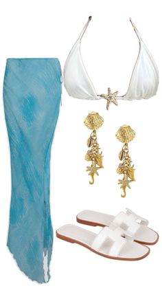 Mermaid Aesthetic Outfit, Boho Inspo, Beachy Outfits, Ibiza Outfits, Elegant Outfit Classy, Girl Fashion Style, Outfit Collage, 2000s Fashion Outfits, Evening Outfits