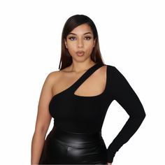 Black Ribbed Bodysuit With Snap Button Closure For Easy Bathroom Usage. Has A Cutout And One Long Sleeve. You Can Also Buy Directly On My Website Www.Rosegoldnewyork.Com Trendy Bodysuit For Date Night, Purple Bodysuit, Orange Bodysuit, Strapless Bodysuit, Red Bodysuit, Ruffle Bodysuit, Velvet Bodysuit, Bodysuit Top, Classy Fashion