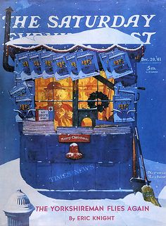 an advertisement for the saturday sleigh at christmas time, with snow on the ground