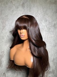 Hello! Feel free to message me directly anytime with questions or concerns! Contact  Business Phone number: +1 5085355694  Instagram: @slayedby_london Website www.londonsbeauties.com Product Details Unit Name : Honey 100% European Virgin Human Hair HD lace (acceptable for all skin tones) Body wave Unit comes with bleached knots ready to wear! Lengths 20-36 (INCHES) Comes customized with Bleached knots and a pre-plucked hairline All wigs come with an adjustable wig band to ensure a snug fit. Ship Brown Half Up Half Down, Sensationnel Wig, Bleach Brown Hair, Brown Extensions, Lace Front Wig With Bangs, Color Wigs, Brown Curls, Curly Bangs, Beautiful Curly Hair