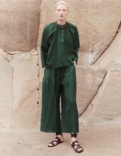 Irish linen crew neck oversized blouse 100% linen Oversized Blouse, Irish Linen, Love Style, Forest Green, Normcore, Top Blouse, Blouses, Forest, Crew Neck