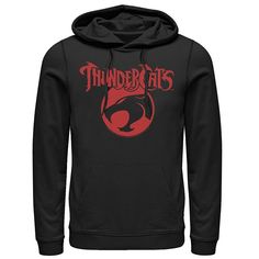 ThunderCats Ho! Fight for Thundera with this men's graphic tee. ThunderCats Ho! Fight for Thundera with this men's graphic tee. Drawstring hood 1-pocket Long sleevesFABRIC & CARE Cotton, polyester Machine wash Imported Color: Black. Gender: male. Age Group: adult. Hooded T-shirt With Graphic Print For Fans, Hooded Graphic Print T-shirt For Fans, Urban Hooded T-shirt With Graphic Print, Hooded Graphic Print T-shirt Fan Apparel, Thundercats Logo, Mens Graphic Tee, Thundercats, This Man, Pocket Pouch