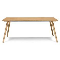 a wooden table with two legs on it