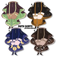 [PRE-SAMPLE PRE-ORDER] Moth Skirt-Shorts – Nyahallo Outfit Ideas For Ocs, Clothes Art Reference, Genshin Fashion, Oc Outfit Ideas, Clothing Sketches, Dress Design Drawing, Clothing Design Sketches, Cosplay Accessories, Drawing Anime Clothes