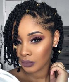 Summer Hairdos, Red Locs, Transitioning Hair, Future Hairstyles, Quick Hairstyle, Cabello Afro Natural, Hair Twists, Hair Goal, Cute Natural Hairstyles