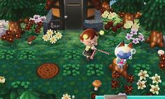 an animal crossing game is shown in this image