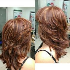 Mid Length Layered Hair Styles, Layered Back Of Hair Shoulder Length, Kaskade Haircut, Feather Haircut Medium, Super Layered Hair Medium, Feather Cut For Medium Hair, Waterfall Layers Haircut, Trendy Layered Hairstyles, Long Layered Haircut