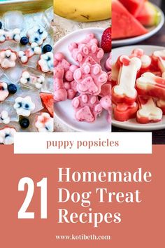 homemade dog treat recipes for dogs and puppies