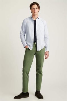 Shop our Stretch Oxford Shirt at Bonobos! See the classic oxford button down with added stretch for maximum comfort! Shop our Oxford shirt in various styles! Cotton Shirt With Functional Buttons For Work, Casual Slim Fit Top With Fold Down Collar, Green Cotton Shirt For Business Casual, Green Relaxed Fit Shirt For Business Casual, Green Cotton Business Casual Shirt, Casual Slim Fit Shirt With Button Cuffs, Relaxed Fit Cotton Shirt With Functional Buttons, Cotton Shirt With Button Closure And Straight Hem, Cotton Shirt With Buttons, Relaxed Fit