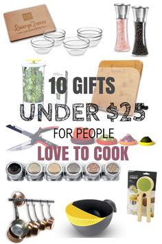 gifts under $ 25 for people love to cook