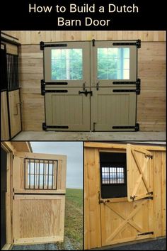 how to build a dutch barn door for your horse or pony stable with instructions and pictures