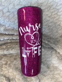 This is a 20oz skinny epoxy tumbler, a name can be added on back Cherry Coke Can, Epoxy Tumbler, Nurse Life, A Name, On Back, Beverage Can, Tumbler, Canning