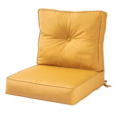 2pc Outdoor Deep Seat Cushion Set w/ Sunbrella Fabric - Wheat - Greendale Home Fashions Outdoor Lounge Chair Cushions, Lounge Chair Cushions, Outdoor Dining Chair Cushions, Patio Chair Cushions, Patio Furniture Cushions, Outdoor Chair Cushions, Deep Seat Cushions, Patio Furniture Covers, Sunbrella Cushions