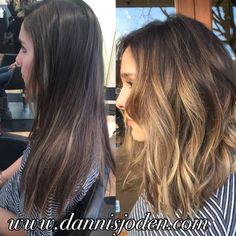 balayage with caramel shoulder length brown hair - Google Search Hairstyle For Short, Balayage Bob, Caramel Balayage, Trendy Hairstyle