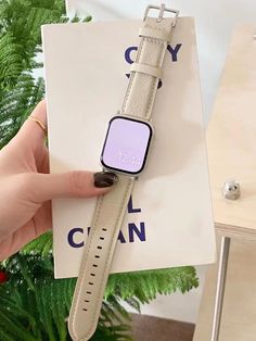 1pc Apple Watch Band Leather Apple Watch Strap Minimalist Women'S Beige Starlight Color,Compatible With Apple Watch Series  Se 9 8 7 6 5 4 3 2 1 Ultra2/1 49mm 45mm 41mm 44mm 40mm 42mm 38mm, Replacement Bands Apple Watch Band Beige    Microfiber Leather  Smartwatch Bands   Watch Accessories & Tools, size features are:Bust: ,Length: ,Sleeve Length: Starlight Color, Leather Apple Watch Strap, Apple Watch バンド, Apple Watch Leather Strap, Minimalist Women, Apple Watch Bands Leather, Watch Accessories, Apple Watch Strap, Apple Watch Band