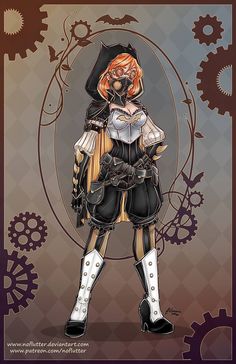 Steampunk Superhero, Superhero Redesign, Bat People, Anime Steampunk, Dc Bombshells, Poses Manga, Steampunk Characters, Victorian Steampunk, Steampunk Art