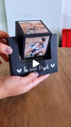 #diy, #crafts, #handmade, #creative Couple Picture Gift Ideas Diy, Big Box Diy, Birthday Canvas Ideas, Photo Gift Ideas For Friends, Idee Cadeau Diy, Gifts To Make For Boyfriend, Photo Card Box, Photo Box Diy, Picture Gifts Diy