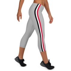 Support the Bulldogs with these uniform capri leggings. These comfortable Georgia football uniform leggings are perfect for yoga or simply for lounging on the couch, cheering on the Bulldogs. .: 82% polyester/18% spandex .: Material has a four-way stretch, which means fabric stretches and recovers on the cross and lengthwise grains .: Made with a smooth, comfortable microfiber yarn .: Precision-cut and sewn after printing .: Item is made to order so production time cannot be adjusted .: Expedite Georgia Bulldogs Football, Georgia Football, Bulldogs Football, Browns Football, Yankees Fan, Football Uniform, Womens Leggings, Men In Uniform, Jogging Pants