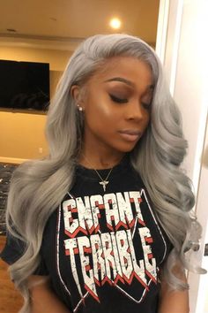 Tadiorx 🦋, Color Ombre Hair, Grey Wig, Remy Hair Weave, Ombré Hair, Human Virgin Hair, Scene Hair, Ombre Hair Color