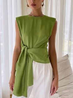 UOOZEE Formal Tops For Women Blouses Fashion, Formal Tops For Women, Formal Tops, Women Blouses Fashion, Sleeveless Vest, Vest Top, Trendy Tops, Night Dress, Stylish Outfits