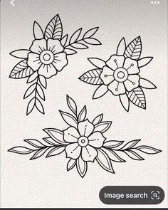 some flowers on a white background with the text, image search 3 - 5 png