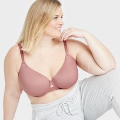 Simple yet thoughtful comfort makes the Back Smoothing Bra from Auden™ a must-have piece in your intimates collection. A buttery soft material and smooth edges make for a wonderful duo as they offer soft comfort that beautifully layers under your clothes for a smoothing effect. Molded cups lend an extra touch of support and shaping for confident wear, pairing with a back hook-and-eye closure and adjustable straps so you can find the right fit. From casual ensembles to intricate outfits, this bra Full Coverage Nursing Bra For Loungewear, Smoothing Full Coverage Bra, Full Coverage Soft Touch Bra For Loungewear, Neutral Color Bra With Soft Touch For Loungewear, Full Coverage Bra For Loungewear, Bra Measurements, Comfy Bra, Unlined Bra, Woman Back