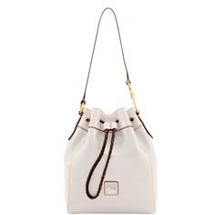 Crafted with Florentine Italian leather that burnishes and deepens over time, this understated bucket bag holds all of your essentials with maximum impact, while an on-trend drawstring closure keeps everything secure. Black Friday Specials, Yellow Handbag, Navy Fashion, Dooney And Bourke, Travel Collection, Dooney Bourke Handbags, Dooney & Bourke, Braided Leather, Shoe Sale