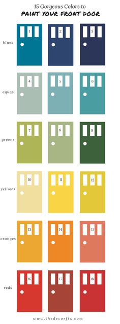 the color scheme for paint your refrigerator door