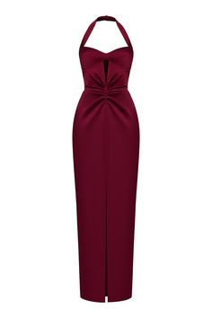 Design Your Own Shoes, Cutout Midi Dress, Burgundy Midi Dress, Drape Maxi Dress, Designer Maxi Dress, Red Corset, Long Midi, Designer Drapes, Long Midi Dress