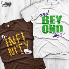 To Infinity and Beyond Shirts Disney Couples Shirts Toy story Custom Matching Shirts Couple T-shirts vacation shirts Disney Çiftleri, Disney Couple Shirts, Disney Trip Shirts, Diy Disney Shirts, Walt Disney World Vacations, Disneyland Trip, Toy Story Party, Disney T, Disney Couples