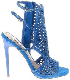 Blue Ankle-high Heels With 4-inch Heel, Blue High Heel Sandals With Reinforced Heel, Blue Ankle-high Heels For Summer, Blue Open Toe Heels With Reinforced Heel, Heels Blue, Steve Madden Heels, Blue Heels, Handbags For Women, Blue Shoes