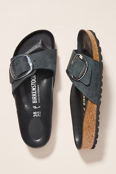 Madrid Big Buckle, Birkenstock Madrid Big Buckle, Black Birkenstock, Summer Shopping, Tokyo Street Fashion, Birkenstock Madrid, Buckle Sandals, White Sandals, Suede Sandals