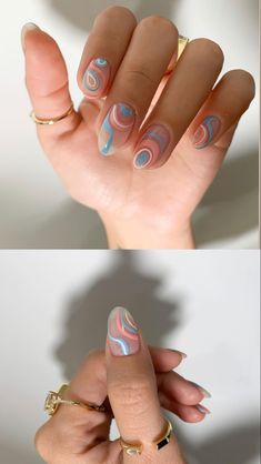 Spring Nails 2022, Nail Design Glitter, Different Nail Designs, Edgy Nails, Nails 2022, Nails 2021, Pastel Nails, Pretty Acrylic Nails