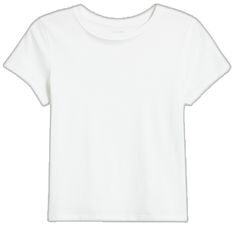 Basic White T-shirt For Layering, Casual White T-shirt For Layering, White Basic T-shirt For Layering, White Cotton T-shirt For Layering, Sporty Cotton Top For Layering, Basic Cotton Tops For Layering, Baby Tee, Infant Tees, Cotton T Shirt