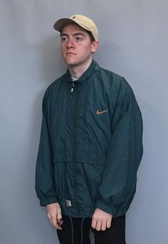 VINTAGE 90'S NIKE JACKET Men Jackets, Retro 90s, Rain Jacket, Mens Jackets