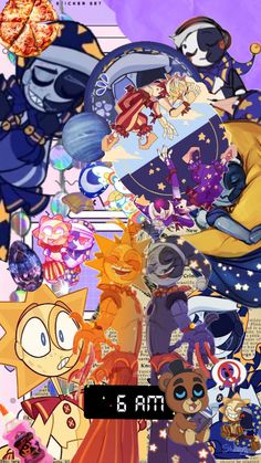 Fnaf Drawings, Phone Wallpaper, Moon, Sun, Wall