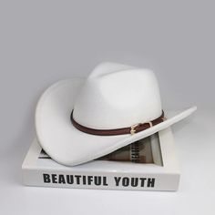 American Heritage Cowboy Cowgirl Style Western Hat – 4Colordress Trendy Flat Brim Hats For Western-themed Events, White Western Hat For Western-themed Events, Trendy Felt Hat For Country Events, White Wide Brim Felt Hat For Ranch, White Country Style Fedora For Outdoor, White Western Style Felt Hat For Rodeo, White Western Felt Hat For Rodeo, White Western Hat Bands For Outdoor, White Winter Fedora For Rodeo