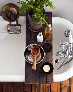 an image of a kitchen sink with ingredients on the counter and below it is a pinterest - inspired decor