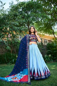 Blue Tusser Silk Readymade Stitched Lehenga Choli, Lehenga for Women, Wedding Lehenga, Chaniya Choli, Festive Wear Lehenga Women's Lehenga - Etsy